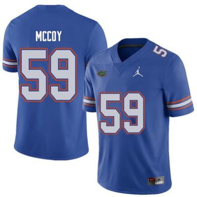 Men's Florida Gators #59 T.J. McCoy NCAA Jordan Brand Royal Authentic Stitched College Football Jersey DXB2862AU